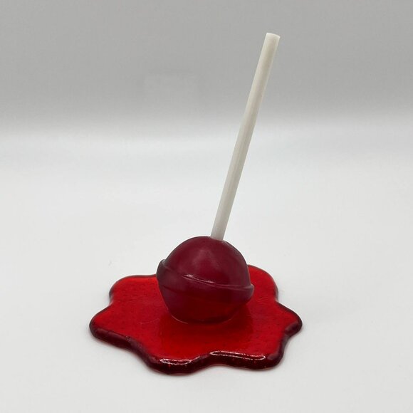 Red Lollipop Pop Sculpture - Picture 1 of 6